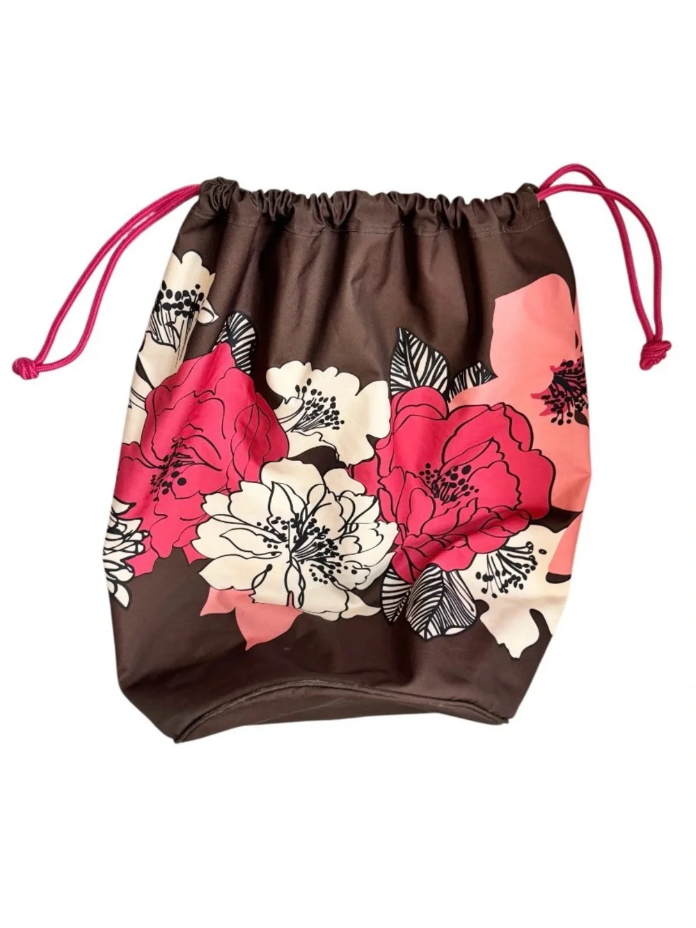 VERA BRADLEY X-Large MOCHA ROUGE Laundry duffle bag - college/campsdirty clothes